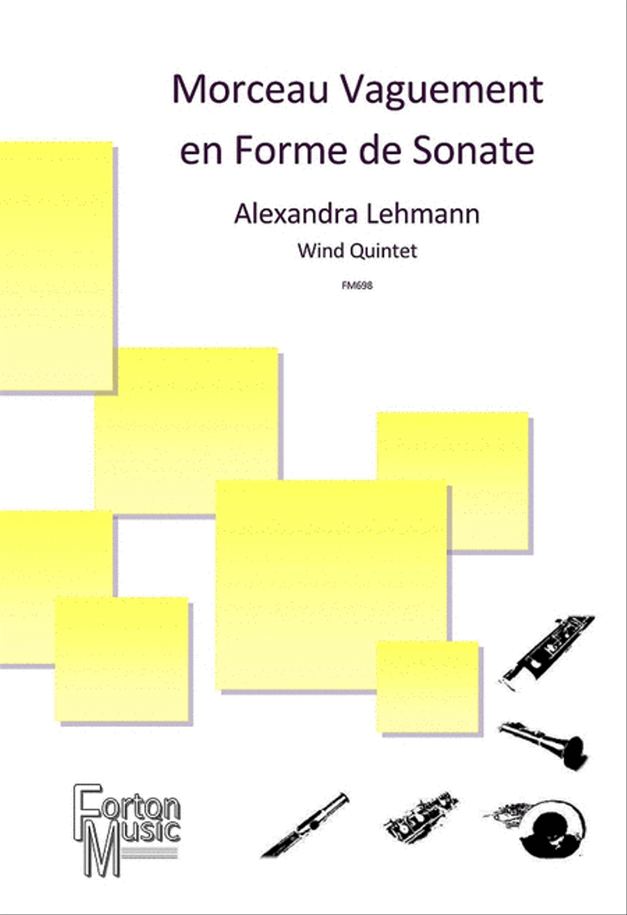 Morceau Vaguement en Forme de Sonate Woodwind Quintet scores gallery preview page 1