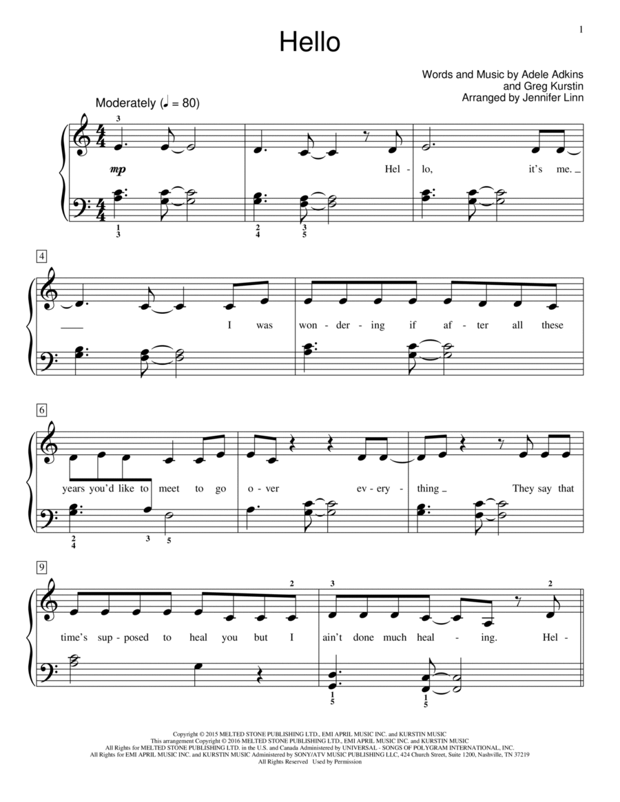 Hello Piano Method scores gallery preview page 1