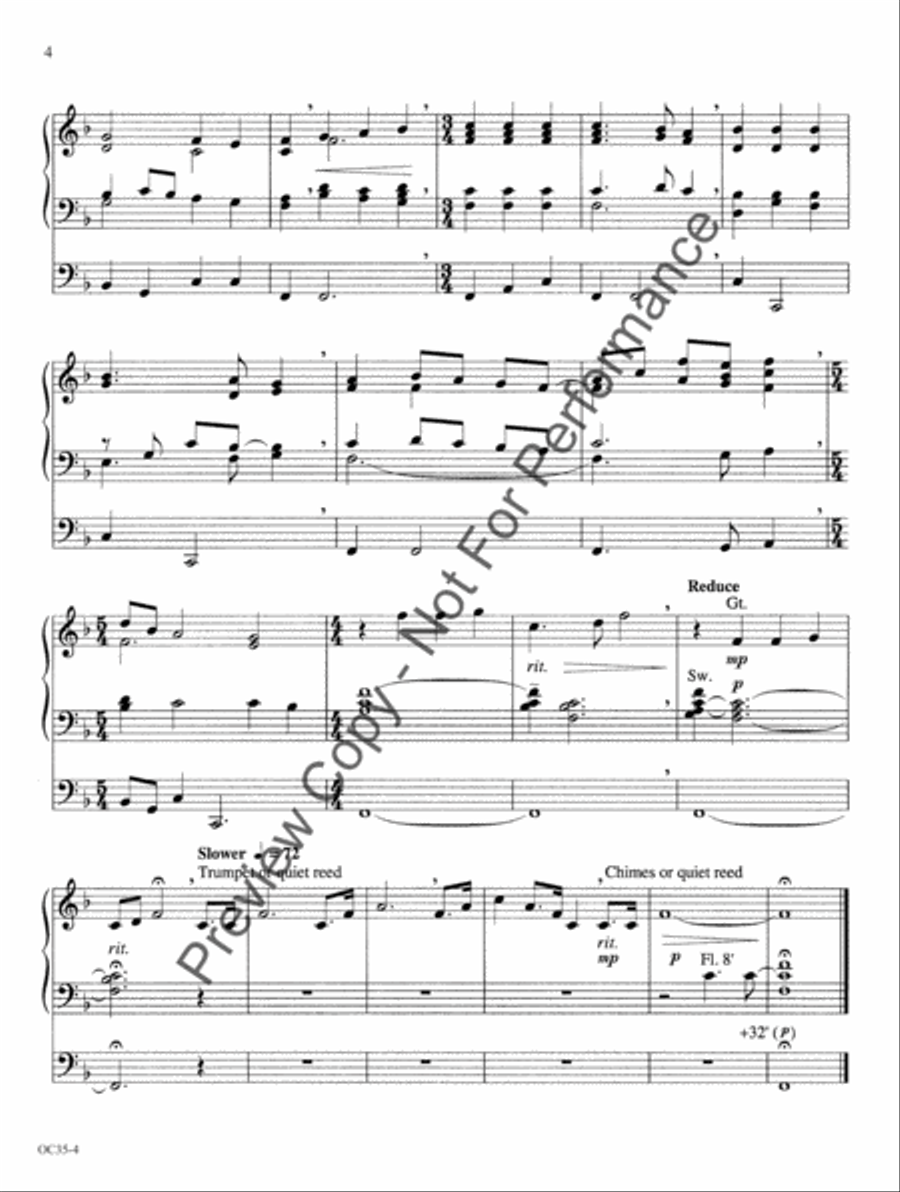 Mine Eyes Have Seen the Glory Organ scores gallery preview page 5