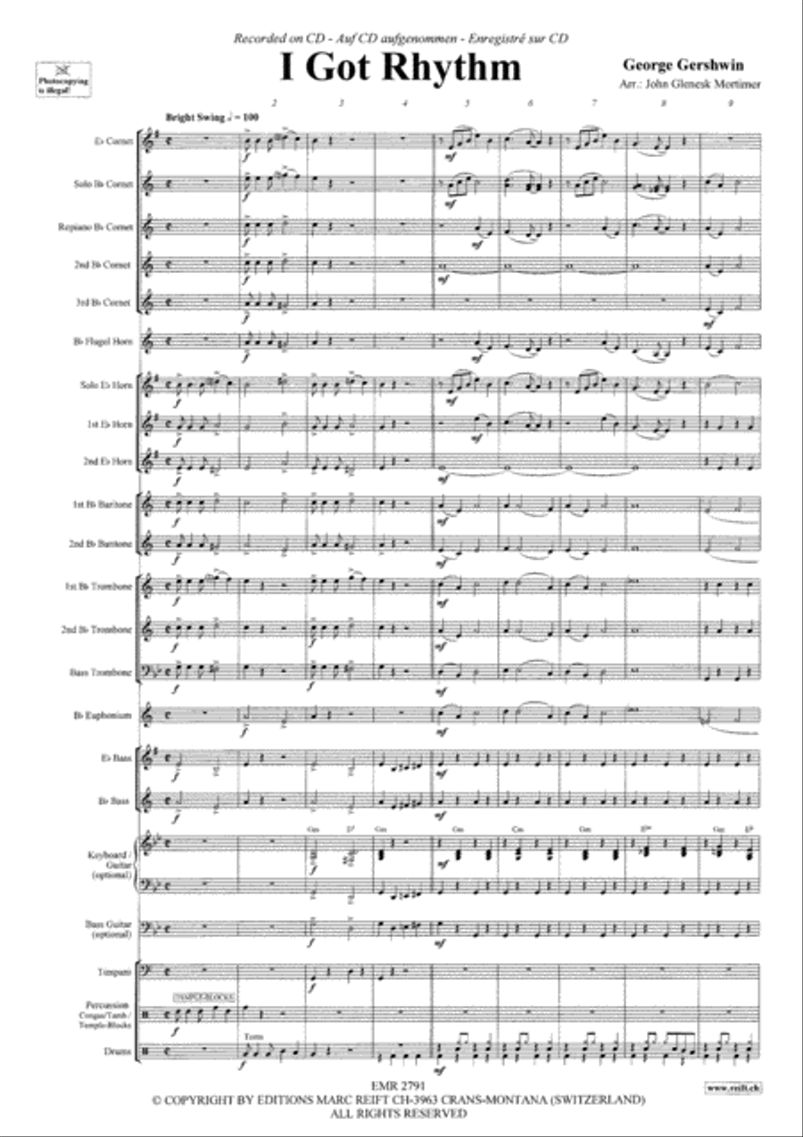 I Got Rhythm Brass Band scores gallery preview page 4