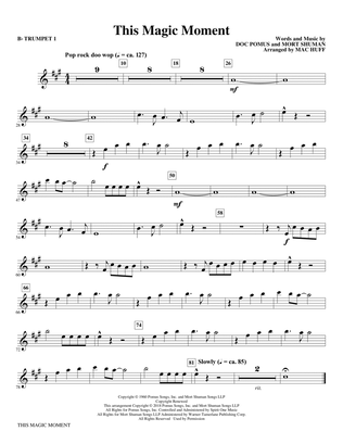 Book cover for This Magic Moment (Arr. Mac Huff) - Bb Trumpet 1