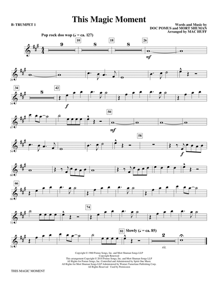 This Magic Moment (Arr. Mac Huff) - Bb Trumpet 1