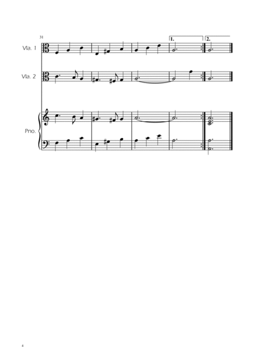 Greensleeves - Viola Duet w/ Piano image number null