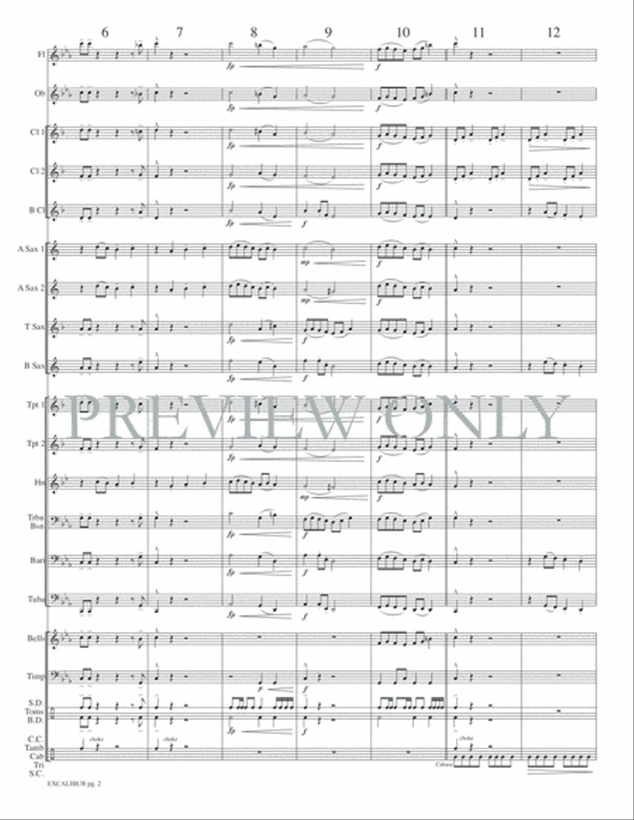 Excalibur Concert Band scores gallery preview page 5