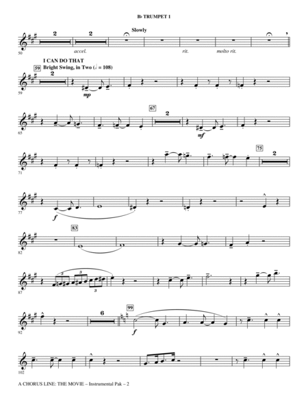 A Chorus Line (Medley) (arr. Ed Lojeski) - Trumpet 1 in Bb