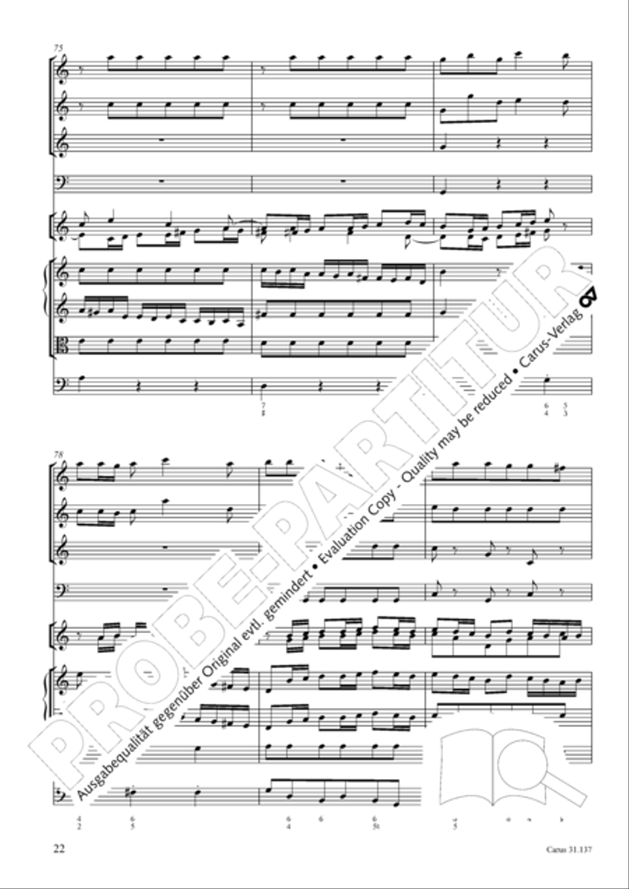 Praise ye, Almighty God, King and our ruler exalted (Lobe den Herren, den machtigen Konig der Ehren) ATB scores gallery preview page 23