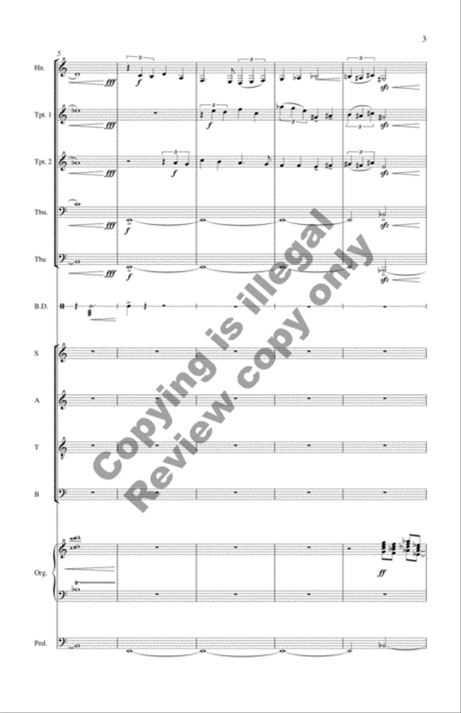 Alleluias, Intercessions and Remembrances (Brass Quintet Score) Choir scores gallery preview page 4