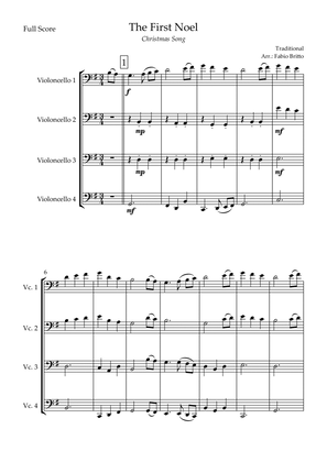 The First Noel (Christmas Song) for Cello Quartet