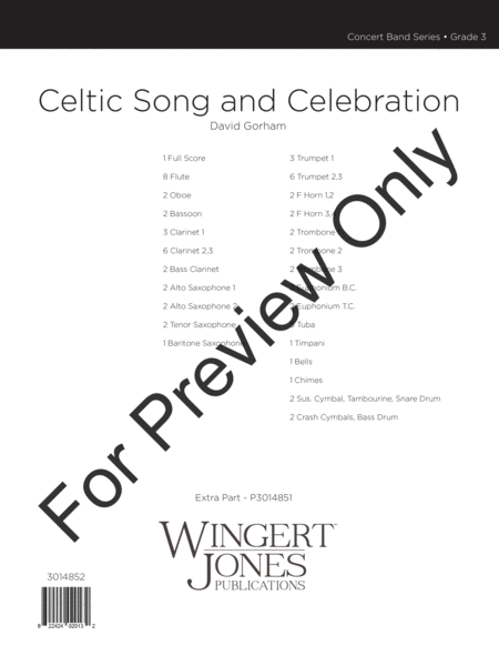 Celtic Song and Celebration - Full Score