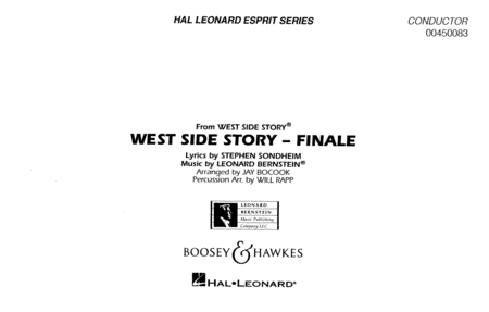 Somewhere/tonight (from west Side Story) Full Score