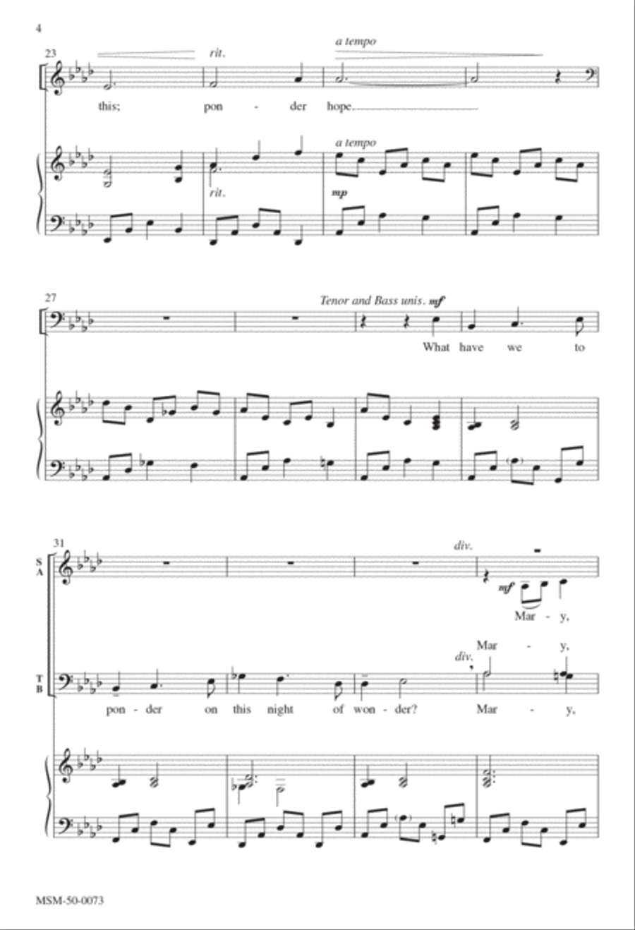 Night of Wonder 4-Part scores gallery preview page 3