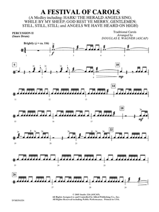A Festival of Carols (A Medley): 2nd Percussion