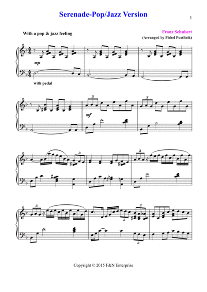 Serenade by Schubert-Pop/Jazz Version image number null
