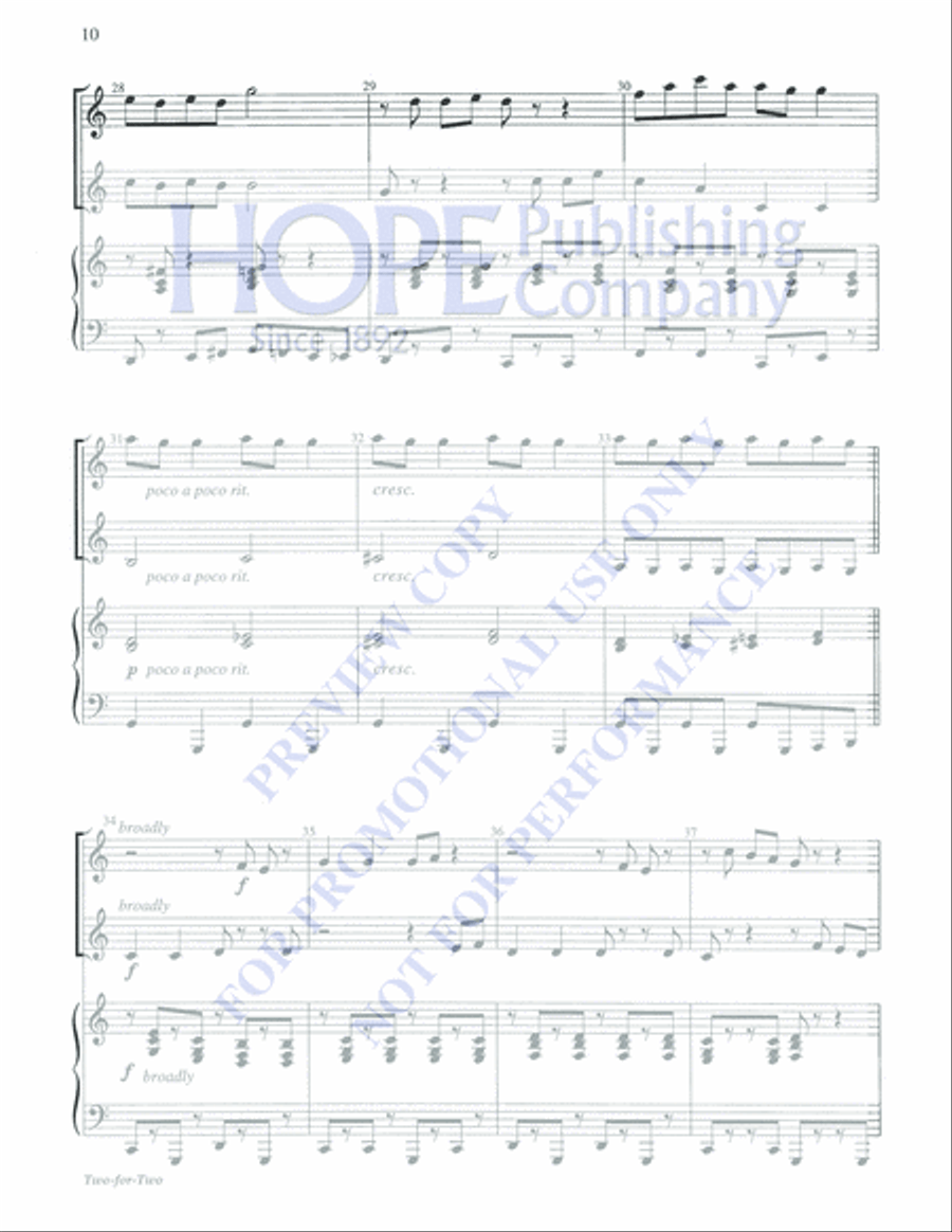 Two-For-Two Percussion scores gallery preview page 18