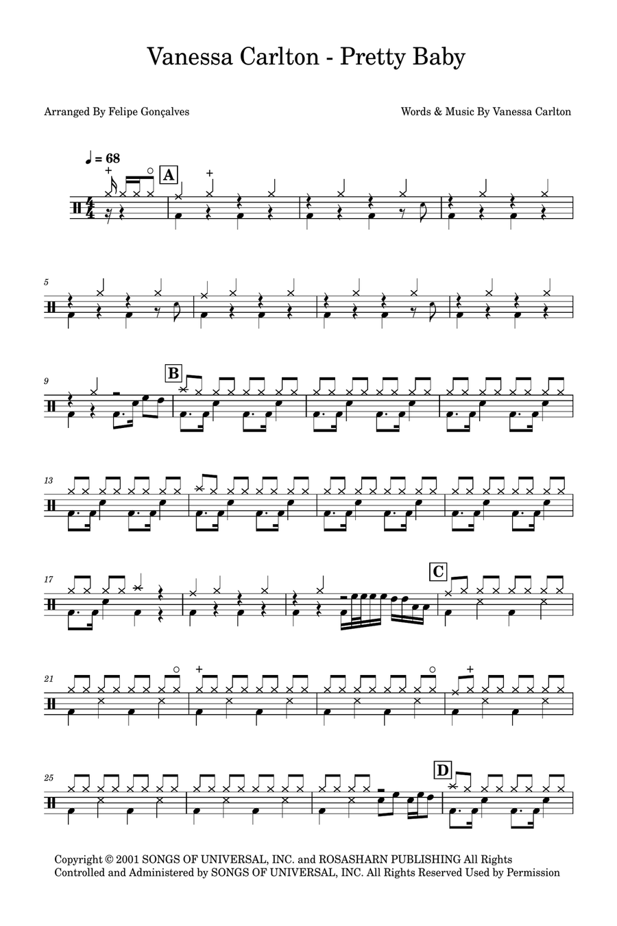 Pretty Baby Drum Set scores gallery preview page 1