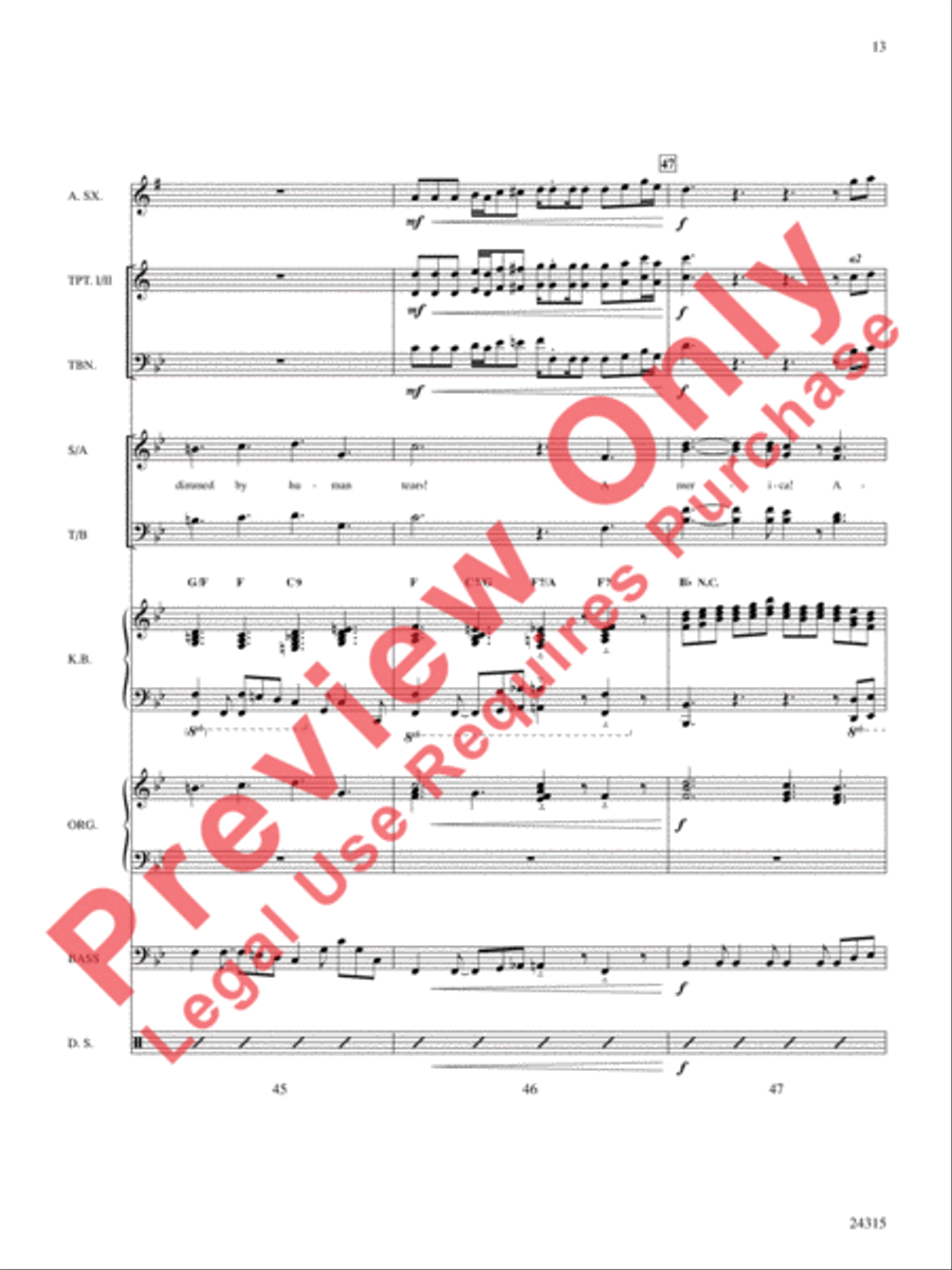 America, the Beautiful Choir scores gallery preview page 14