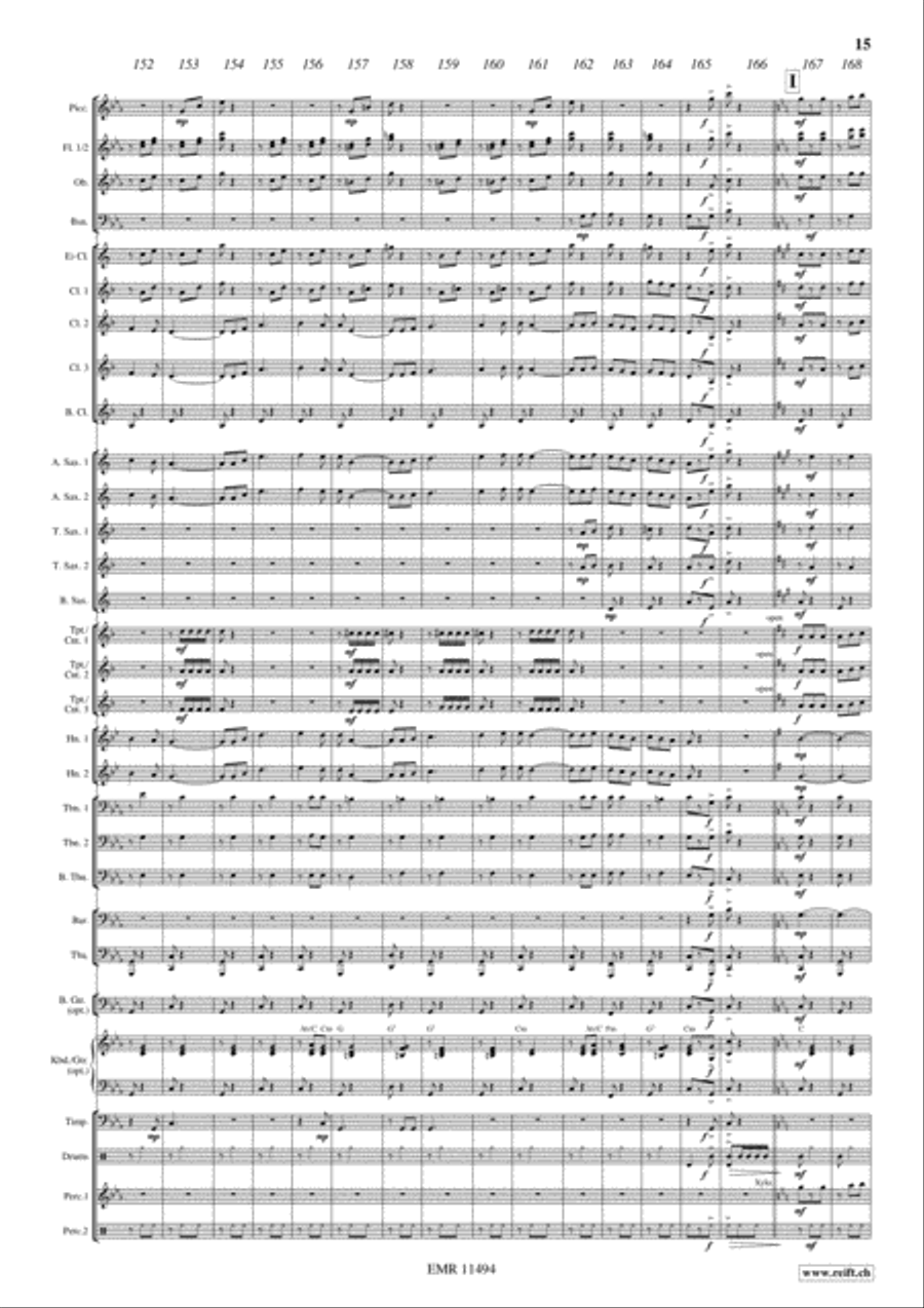 Flight To Sevilla Concert Band scores gallery preview page 16