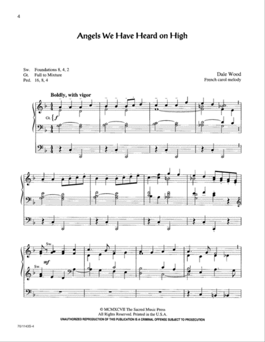 Christmas Pipings Organ Solo scores gallery preview page 3