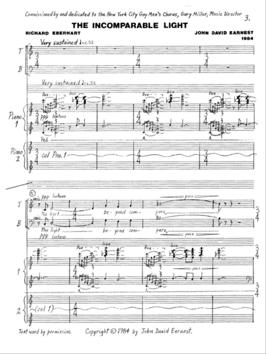The Incomprehensible Light TTBB scores gallery preview page 3