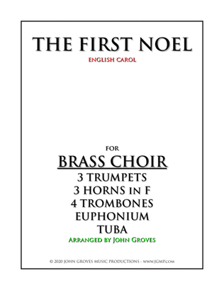 Book cover for The First Noel - Brass Choir (Ensemble)