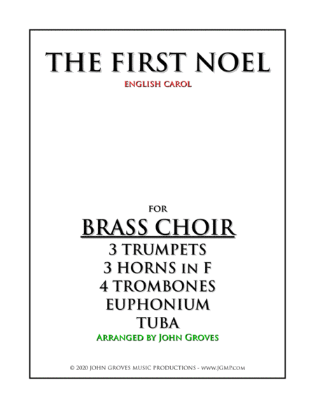 The First Noel - Brass Choir (Ensemble) image number null