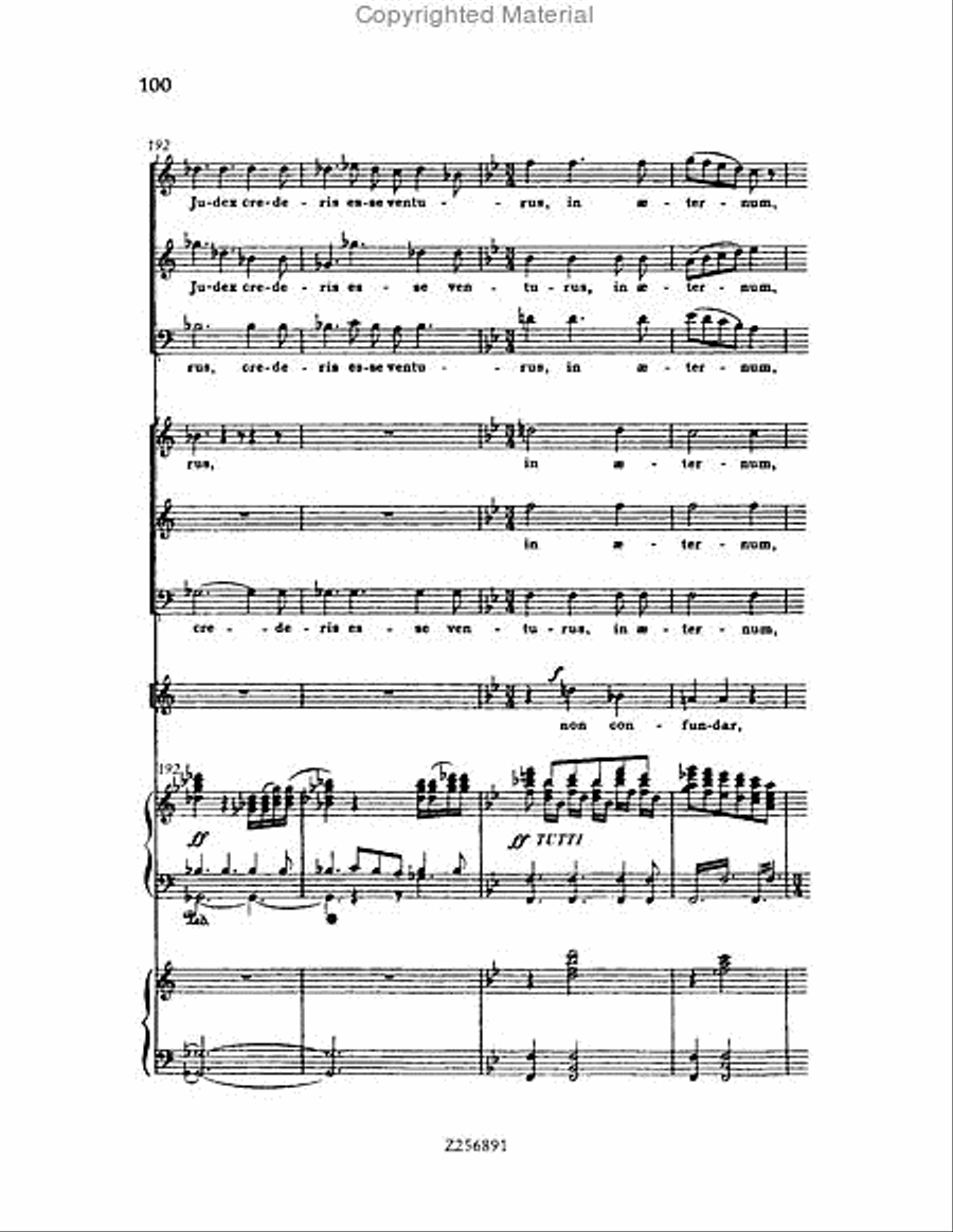 Te Deum, H 118 Choir scores gallery preview page 100
