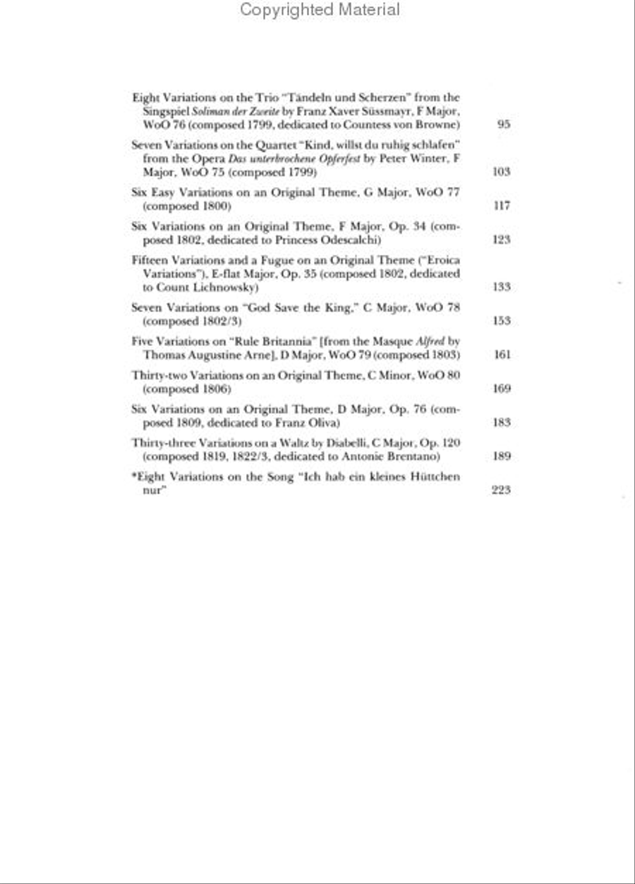 Complete Variations for Solo Piano Piano Solo scores gallery preview page 3