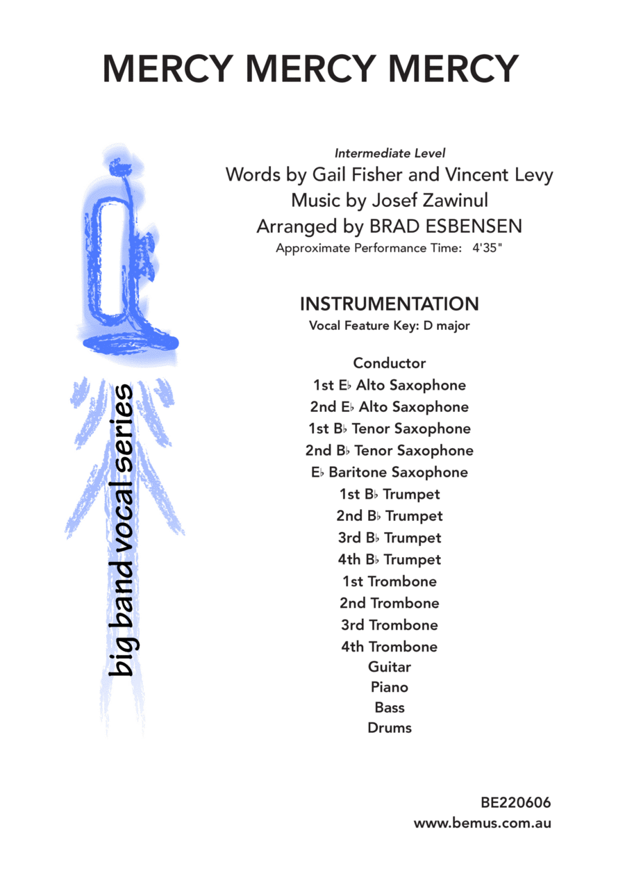 Mercy, Mercy, Mercy Jazz Ensemble scores gallery preview page 1