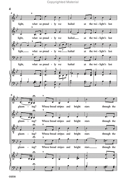 The Star-Spangled Banner (SATB a cappella) image number null