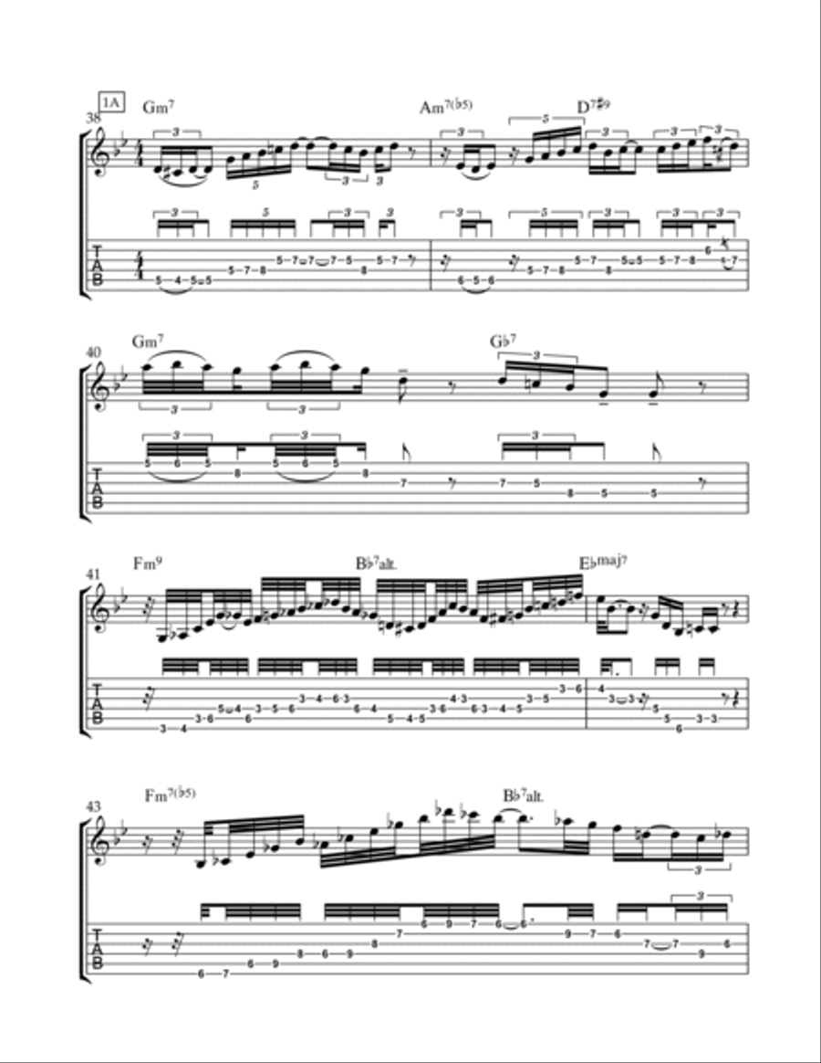 If I Should Lose You Electric Guitar scores gallery preview page 3