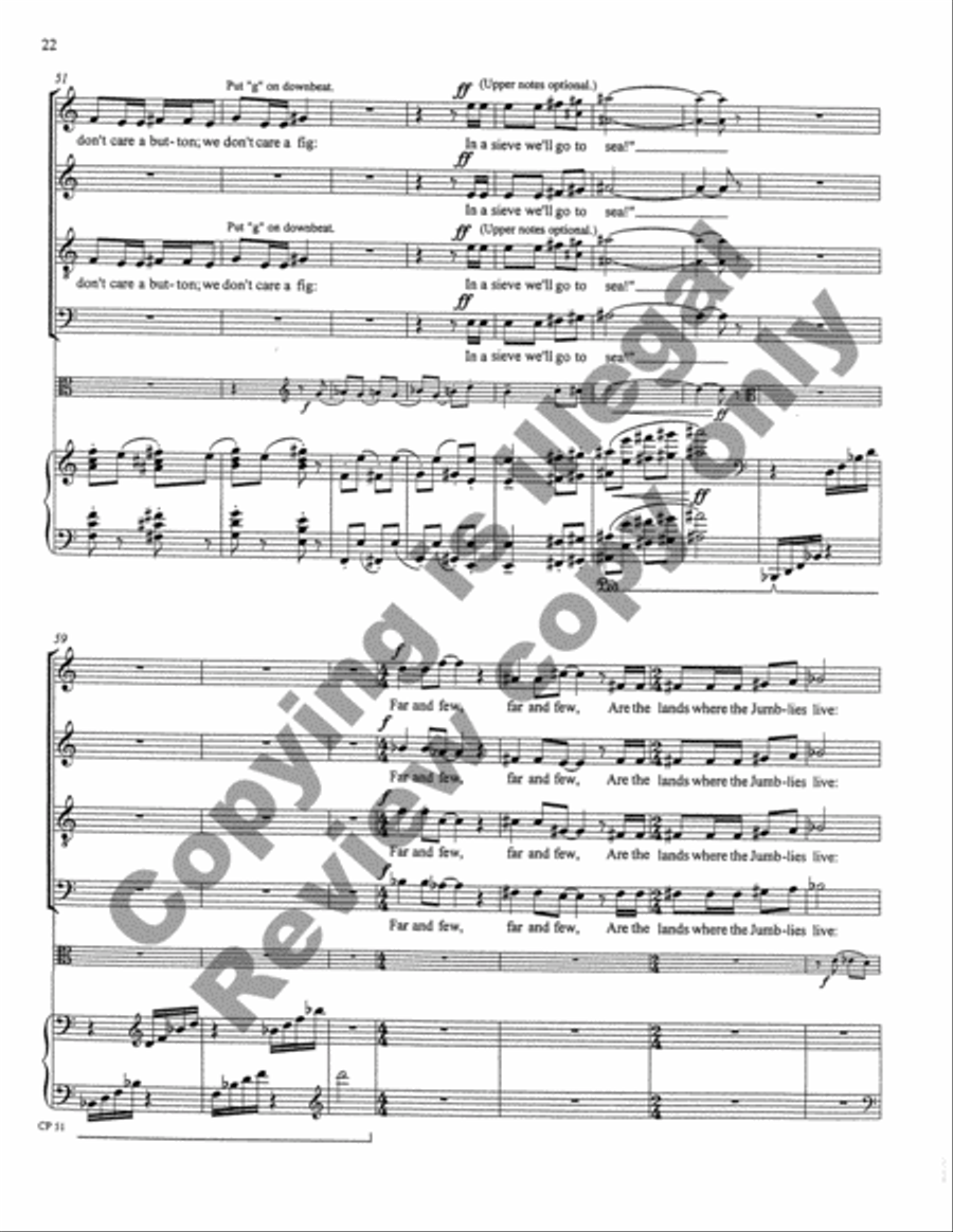 A Song, A Prayer, A Voyage 4-Part scores gallery preview page 51
