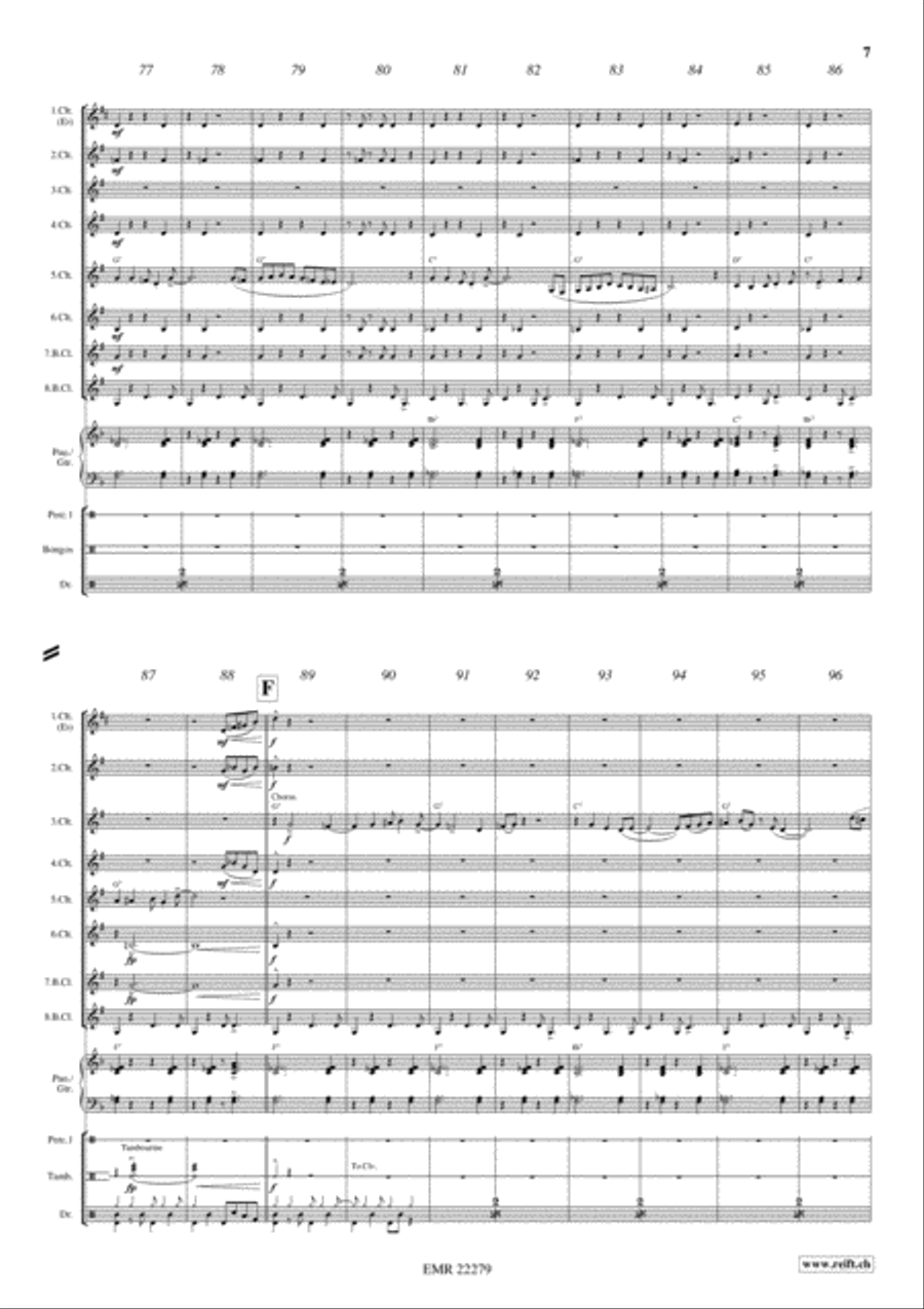Bahia Blues Bahia Blues Clarinet scores gallery preview page 7