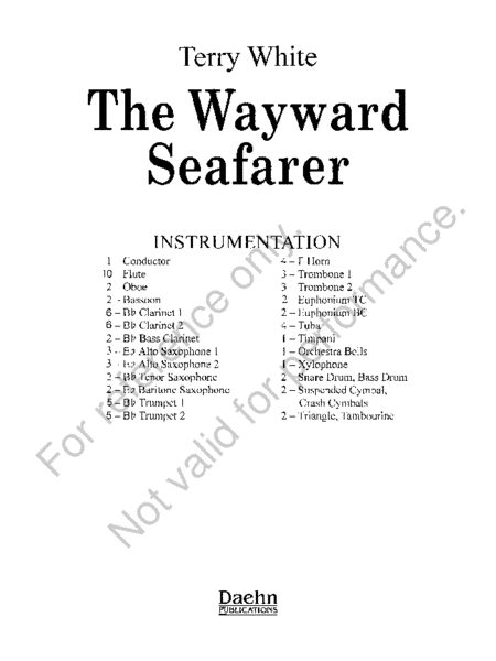 The Wayward Seafarer image number null