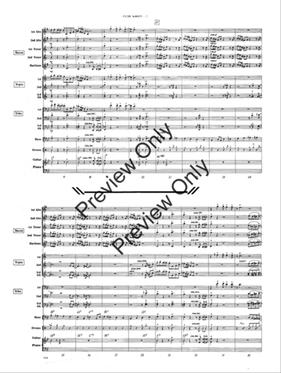 Filthy McNasty Filthy McNasty Jazz Ensemble scores gallery preview page 3