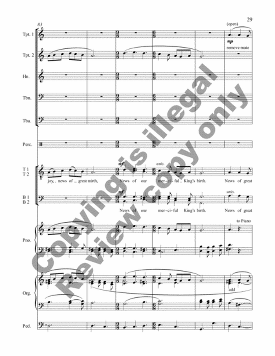 Christmas Intrada (TTBB Brass Version Score)