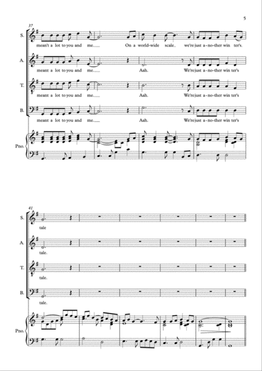 A Winter's Tale 4-Part scores gallery preview page 5
