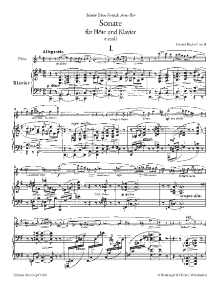 Sonata in E minor Op. 8