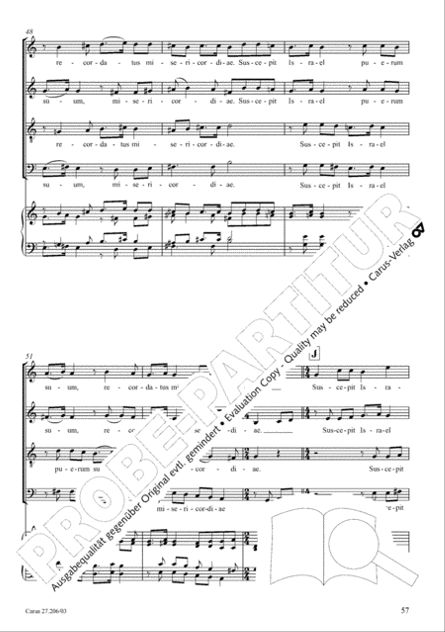 Magnificat Magnificat 4-Part scores gallery preview page 58