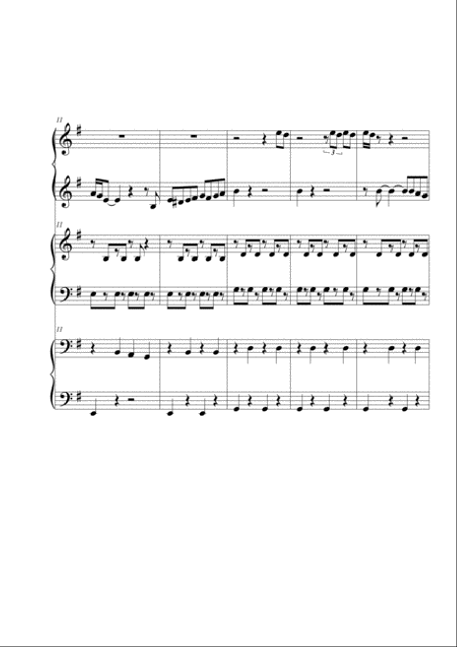 El condor pasa. Piano 6 hands Piano Method scores gallery preview page 3