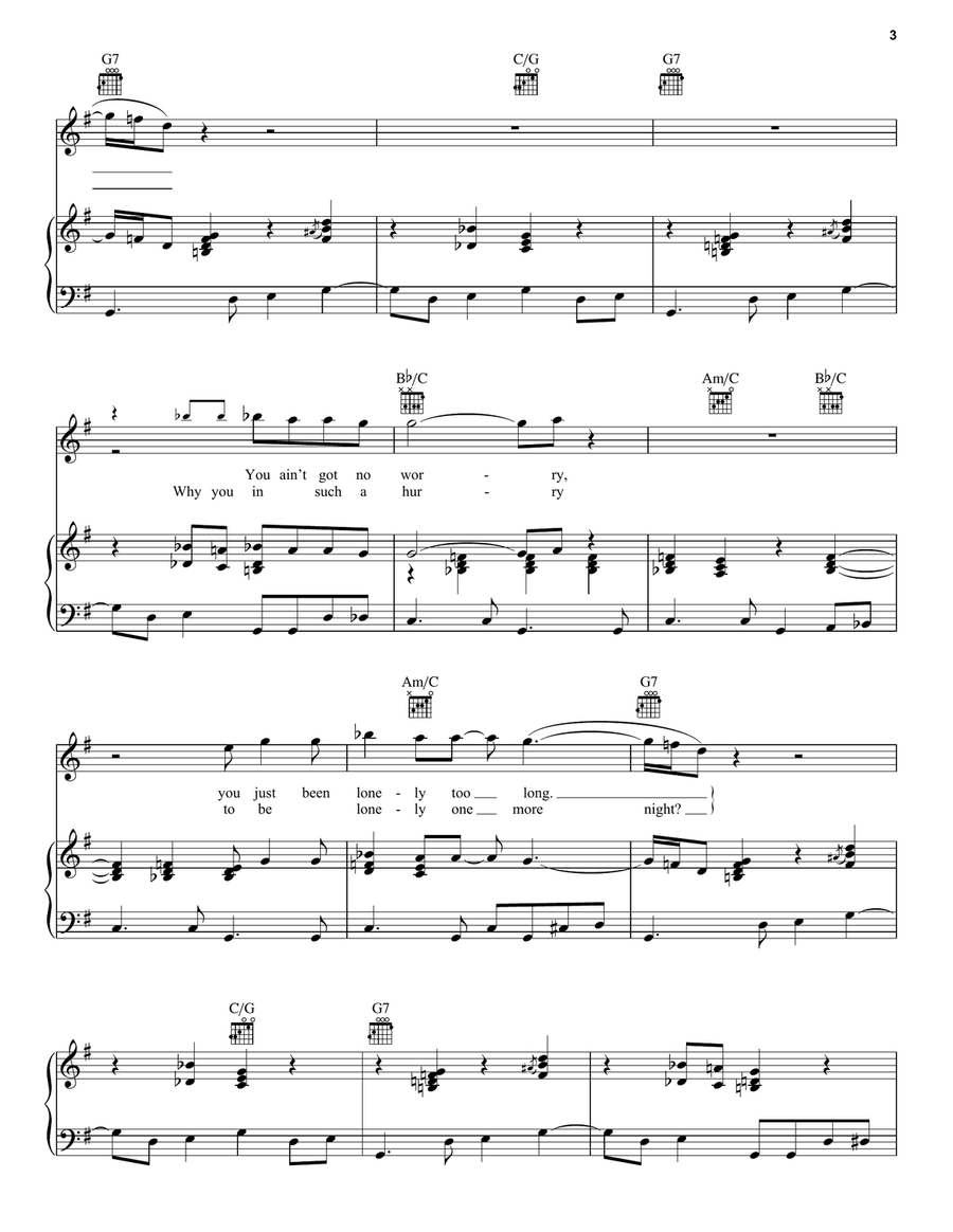 It Keeps You Runnin' Piano, Vocal, Guitar scores gallery preview page 3