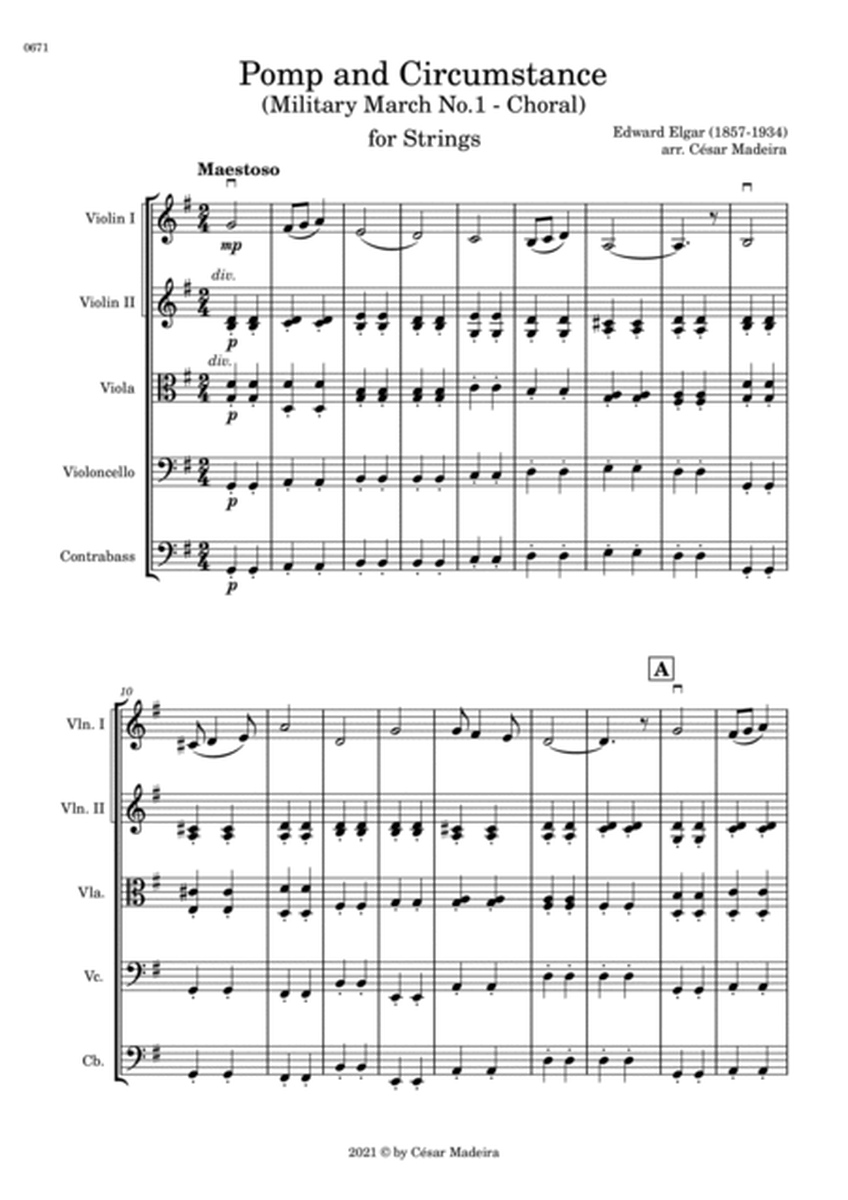 Pomp and Circumstance No.1 - String Orchestra (Full Score and Parts) image number null