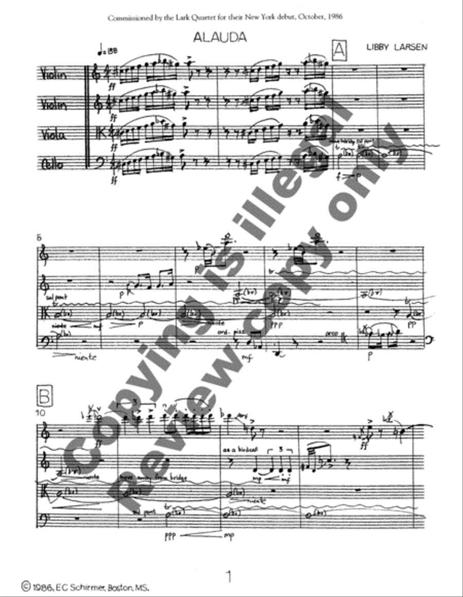 Alauda String Quartet scores gallery preview page 3