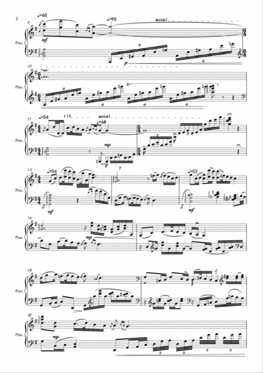 The loess Sentimen Piano Solo scores gallery preview page 2