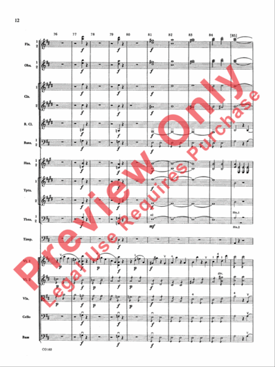 The Marriage of Figaro -- Overture Full Orchestra scores gallery preview page 15