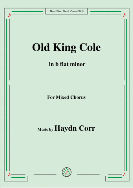 Haydn Corri-Old King Cole,in b flat minor,for Mixed Chorus image number null