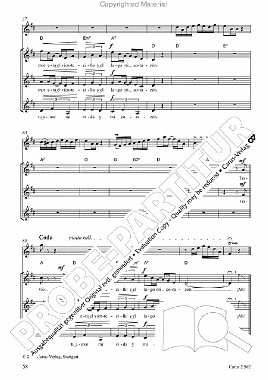Makumbebe II. Latin American Choral Repertoire. Carmina mundi. Music + CD Choir scores gallery preview page 59