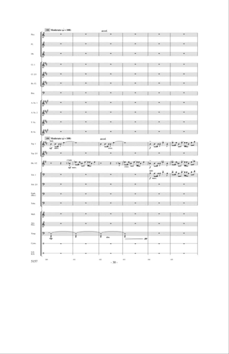 Fate of the Gods Concert Band scores gallery preview page 29