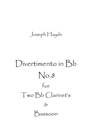 Book cover for Divertimento in Bb. No.8