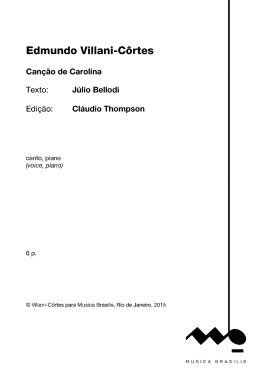 Canção de Carolina Voice scores gallery preview page 2