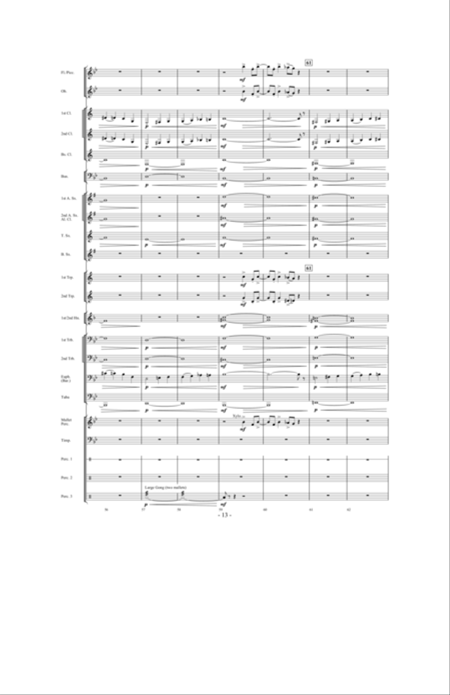 Night Ride Through Metropolis Concert Band scores gallery preview page 12